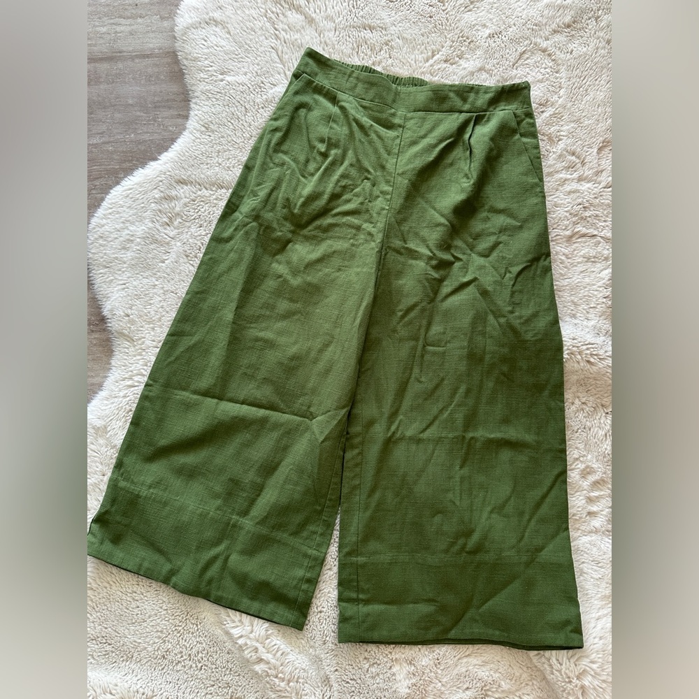 Gibson Look Green Wide-Leg Pants sz L *see details*